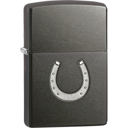 Zippo 28498 Horseshoe Embossed Gray Dusk Finish Classic Lighter