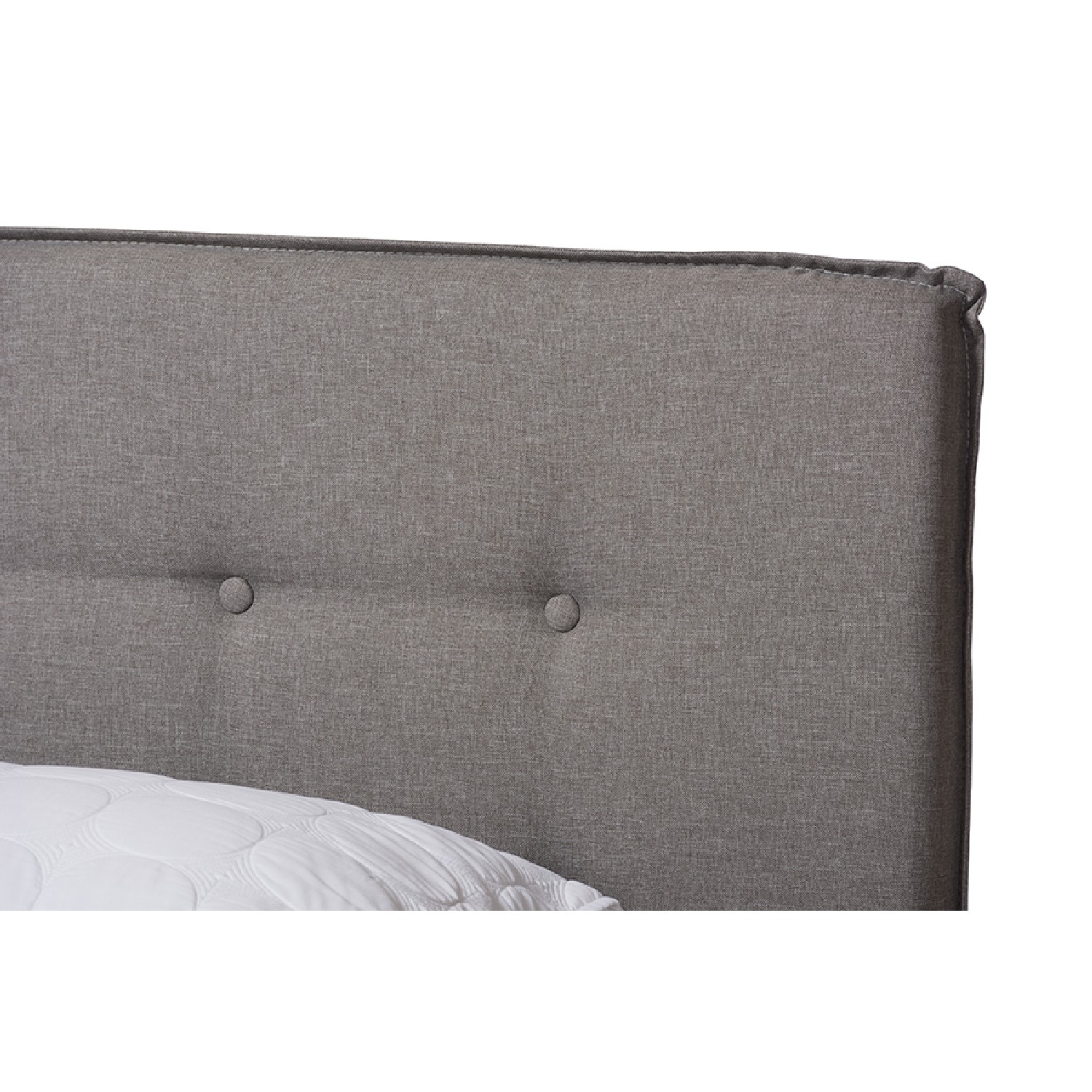 Baxton Studio Audrey Modern and Contemporary Upholstered Bed, Multiple Sizes, Multiple Colors - image 4 of 7
