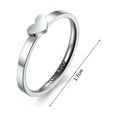 thumbnail image 6 of Mightlink 2Pcs Finger Ring Electroplating Bright Luster Hollowed Heart High Polished Exquisite Workmanship Dress Up Smooth Surface Matching Heart Promise Ring Jewelry Accessories, 6 of 7