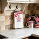 thumbnail image 1 of Red And Blue Kitchen Towels 4th Of July Celebration Party Kitchen Towels Restaurant Decor Hand Towels, 1 of 6