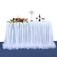 thumbnail image 1 of Amdohai Handmade Tulle Table Skirt Tablecloth Decorative Tableware Cloth for Rectangle or Round Table Home Table Skirting For Party Wedding Banquet Picnic, 1 of 7