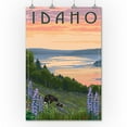 thumbnail image 2 of Idaho, Lake and Bear Family (36x54 Giclee Gallery Art Print, Vivid Textured Wall Decor), 2 of 3