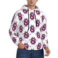 thumbnail image 2 of Kdxio Cute Number 8 Print Mens Casual Hooded Collar Drawstring Hoodies Pullover Sweatshirts Casual Long Sleeve Shirts-3X-Large, 2 of 7