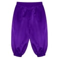 thumbnail image 5 of Yanarno Boys Victorian Era Capri Pants High Elastic Waist Bloomer Victorian Shorts for Kids Purple 8, 5 of 7