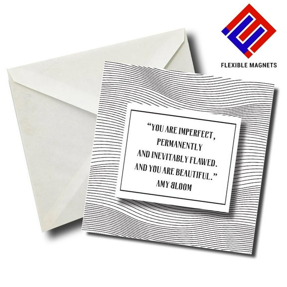 Amy Bloom Inspirational Quote Magnet for refrigerator. Great Gift! By Flexible Magnets