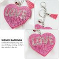 thumbnail image 4 of CTIRCHIU 1Pc Shape Keyring Rhinestone Inlaid Creative Love Design Accessory, 4 of 8