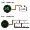 thumbnail image 3 of DAMIFU DC 7-120V Voltage Meter Battery Voltmeter Gauge Touch Switch Low Voltage Alarm, 3 of 8