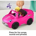 thumbnail image 3 of Coche juguete p/niños Fisher-Price Barbie c/sonidos, descapotable, 3 of 3