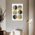 thumbnail image 3 of Elephant Stock Mid Century Abstract Circles Ii Wall Art - Vertical Multi Panel Canvas - Living Room Wall Decor - Abstract Multi Panel - Black And Gray Decor By Urban Epiphany - 36" x 57", 3 of 8