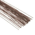 thumbnail image 4 of Uxcell 24 Gauge 14" Floral Stem Wire, 80 Pcs Paper Wrapped Iron Flower Stem, Brown, 4 of 6