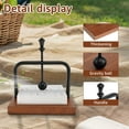 thumbnail image 4 of FUYGRCJ Wood Napkin Holder for Table, Square Tabletop Napkin Dispenser, Cocktail Napkin Holder with Sophisticatedly Metal Center Bar, for Home, Kitchen, Office, Restaurant, Hotel, Cafe, Bar, 4 of 11
