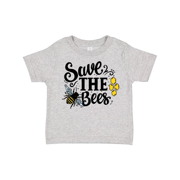 Inktastic Save the Bees with Bee Illustration with Color Boys or Girls Toddler T-Shirt