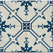 6" x 6" Aquarel Elektra Blue Porcelain Tile (22 Piece - 5.5 sqft./Case)