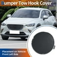 thumbnail image 2 of Ganchos de remolque de parachoques delantero izquierdo únicos de Unique Bargains en Polymetal Gray Metallic para Mazda CX-3 2016-2021 No.D10J50A12A, 2 of 6