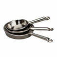 thumbnail image 2 of Juego de 3 utensilios de cocina para casa de muñecas, sartenes de metal en miniatura, accesorios de cocina para juego de simulación plata, 2 of 9