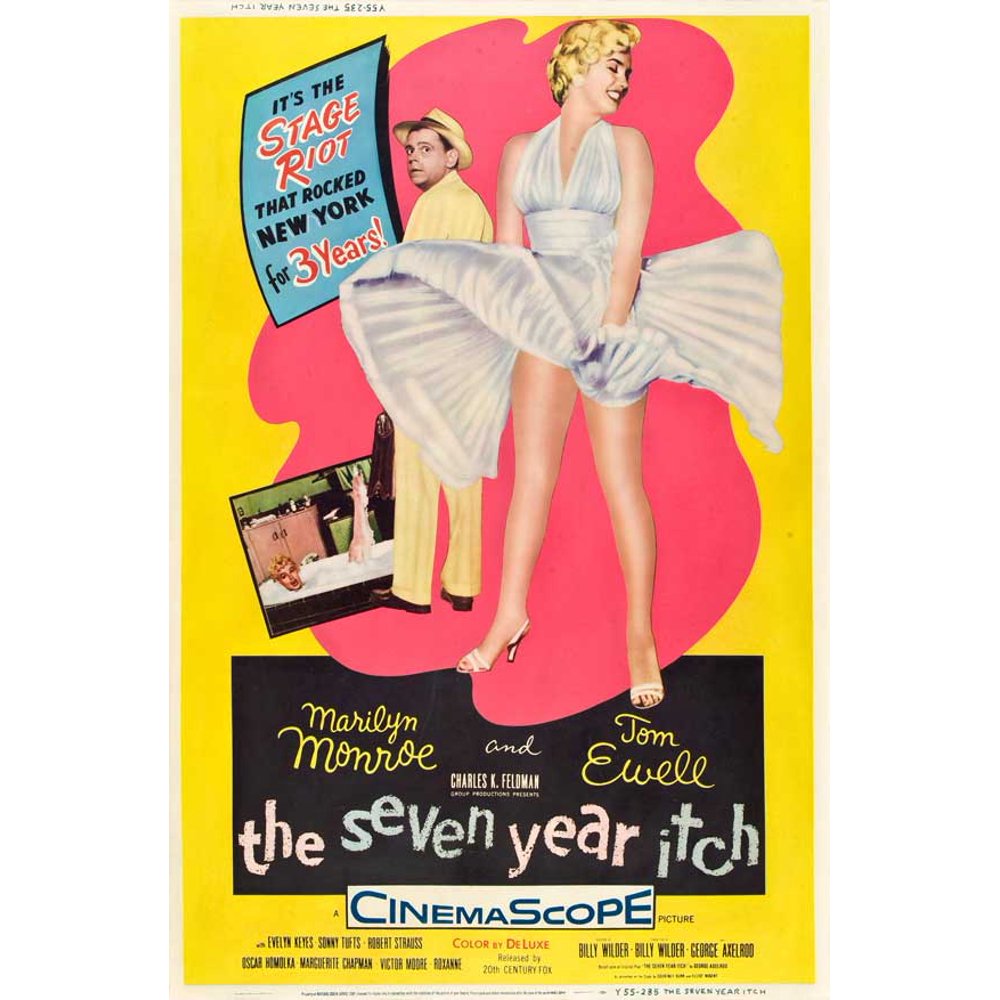 The Seven Year Itch Movie POSTER 11" x 17" Style I - Walmart.com