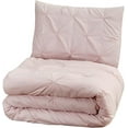thumbnail image 6 of WPM 7 Piece Luxurious Pinch Pleat Decorative Pintuck Comforter Set - ALL SEASON Rose Bedding (King), 6 of 7