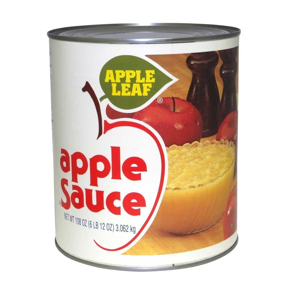 6 PACKS Knouse Foods Sweetened Apple Sauce, Number 10 Can 6 per