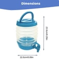 thumbnail image 3 of MOQIN Drink Dispenser for Fridge, Outdoors Foldable Juice Containers, 3.3L / 5.5L / 7.5L Plastic Water Dispenser With Tap Chiller Screw Top Refrigerator Water Dispenser, 3 of 8