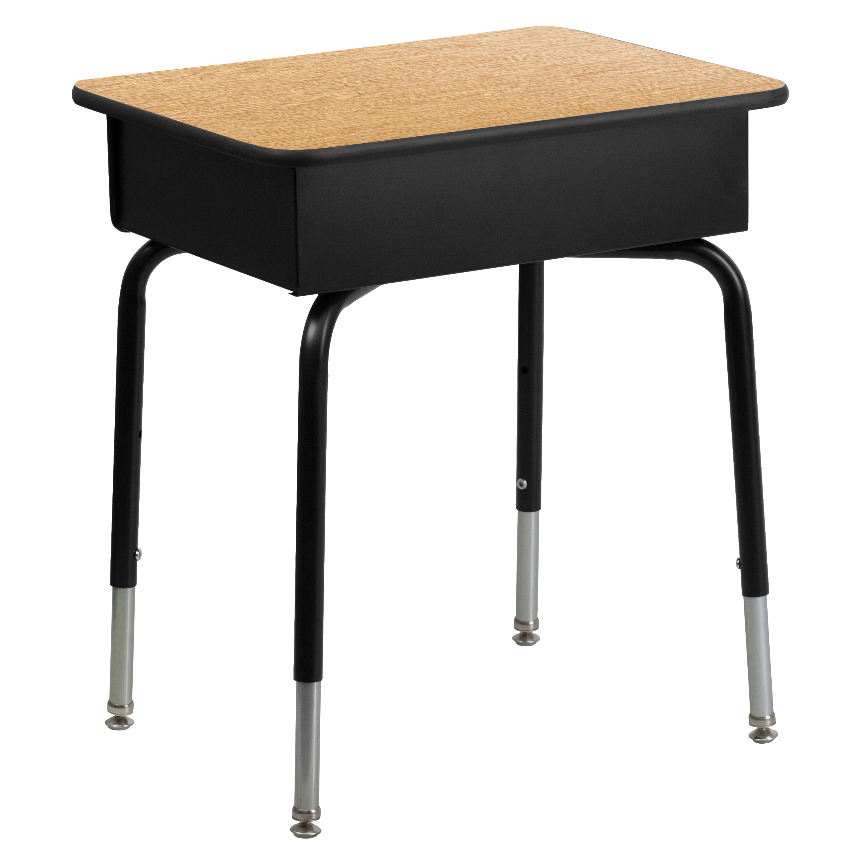 Open Front Student Desk, Wood Grain Top (RF)