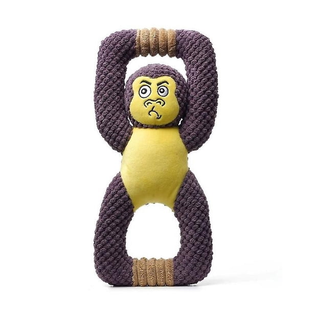 Juguete chillón para perros, juguetes para masticar de felpa para perros pequeños y medianos, cachorros, lindos animales, murciélago, Civet, gato, chimpancés, regalo interactivo pa