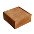thumbnail image 3 of Caja de almacenamiento de madera con tapa deslizante para guardar fotos y recuerdos, multiusos para bodas. 225 cm x 225 cm x 10 cm, 3 of 7