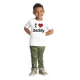 thumbnail image 3 of I Love Daddy Heart Dad Fathers Day Toddler Boy Girl T Shirt Infant Toddler Brisco Brands 18M, 3 of 6