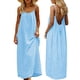 thumbnail image 1 of Una Línea de Vestidos de Verano para las Mujeres 2025 sin Mangas Cami sin Espalda Vestido de Sol Largo Corria de Espagueti Vestidos para las Mujeres, 1 of 9