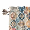 thumbnail image 5 of Living Room Curtains 72 Inches length, Boho Morocco Window Treatment Curtain Drapes, Retro Farmhouse Ethnic Neutral Aesthetic Light Filtering Drapes for Bedroom Laundry Room, 52"x72", 2 Panels, 5 of 7