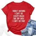 thumbnail image 3 of B91xZ Chemises à Manches Courtes pour Femmes Col en V Printemps Hauts Amples Blouses de Plage, Rouge TG, 3 of 4