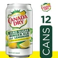 Canada Dry Zero Sugar Ginger Ale and Lemonade Soda, 12 fl oz, 12 Pack