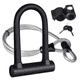 thumbnail image 1 of Candado Tipo U Para Bicicleta Seguridad Con 3 Llave 3pcs negro, 1 of 5