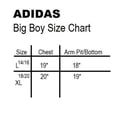 thumbnail image 5 of Adidas Big Boys 3-Stripes Graphic Logo Jersey T-Shirt Yellow/White AA6713 Size XLarge, 5 of 5