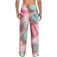 thumbnail image 7 of Salouo Pastel Macarons Delight Print Pajama Pants for Men, Lounge Pants Elastic Waistband Casual Men's sleepwear Loungewear Sleep Pajama Pant -XX-Large, 7 of 7
