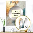 thumbnail image 3 of Designart "Meditative Minimalism" Abstract Painting Mirror Wall Decor - Modern Beige Abstract Large Mirror For Wall Art Decor - 40" x 30" Inch, 3 of 5