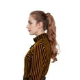 thumbnail image 3 of 22 Inch Long Curly Wrap Around Ponytail for Women Clip in Ponytail Hair Extensions Synthetic Brown Hair Pony Tails Hairpieces - Blonde, 3 of 6