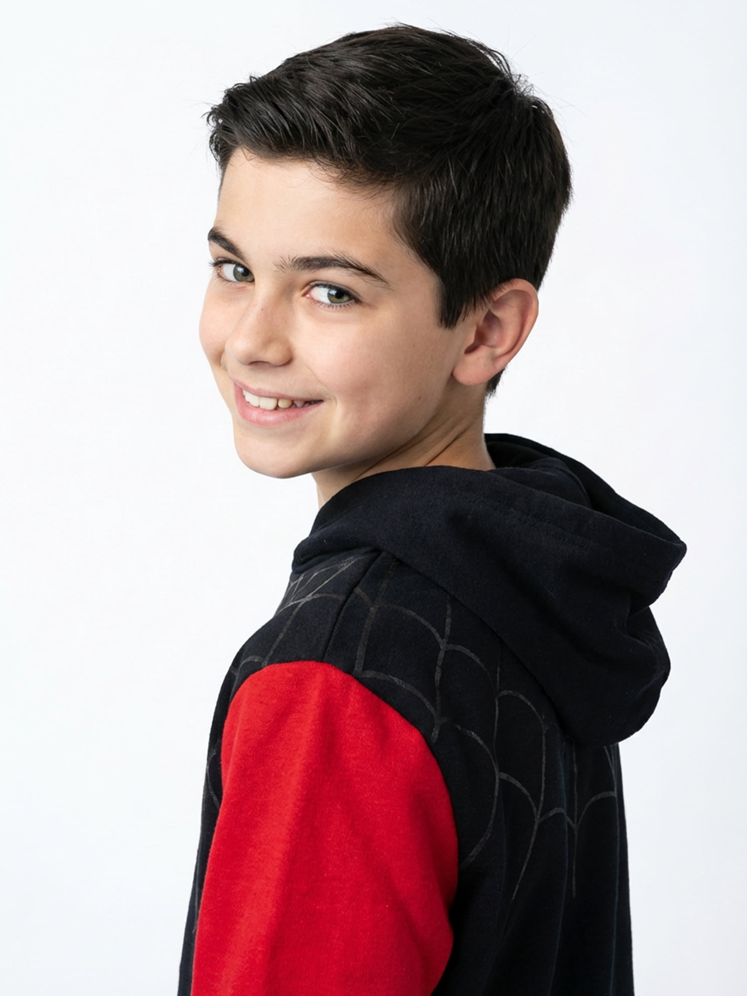 Spider-Man, Boys' & Big Boys' Graphic Miles Morales Cosplay Hoodie, Sizes 4-18