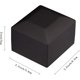 thumbnail image 2 of Caja de regalo para pendientes de anillo, 2 piezas con luz LED, elegante estuche de terciopelo para anillos, exhibición de joyería para propuesta, compromiso, regalo (negro), 2 of 5