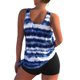 thumbnail image 3 of SAILING Conjunto de tankini para mujer, camisetas sin mangas + pantalones cortos, traje de baño, traje de baño para playa, 3 of 4