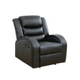 thumbnail image 6 of Aukfa Leather Recliner Chair, Overstuffed Single Sofa Armchair for Living Room Bedroom, Black, 6 of 10