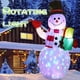 thumbnail image 4 of Muñeco de nieve inflable Naiovety LED 5 pulgadas decoración giratoria a prueba de lluvia, 4 of 6