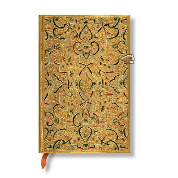 Gold Inlay Mini Lined Hardcover Journal, 208pg, 85gsm by Paperblanks (Gold Inlay), (Hardcover)