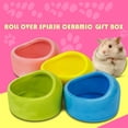 thumbnail image 1 of Ceramic Pet Feeding Bowl Hamster Chinchilla Rabbit Food Feeding Bowl Anti-turning Anti-biting, 1 of 9