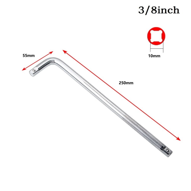 Extension L-Type Shaped Double End Non-Slip Socket Bent Bar 1/2 1