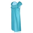 thumbnail image 2 of JEFFRICO Womens Nightgowns Sleepwear Soft Pajama Dress Short Sleeve Nightshirts Plus Size, 2 of 5