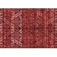 thumbnail image 1 of Ahgly Company Machine Washable Indoor Rectangle Abstract Red Modern Area Rugs, 5' x 7', 1 of 4