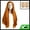 Orange, variant on Unique Bargains Lace Front Wigs for Women 24" Light Golden Long Straight Hair with Wig Cap Synthetic Fibre