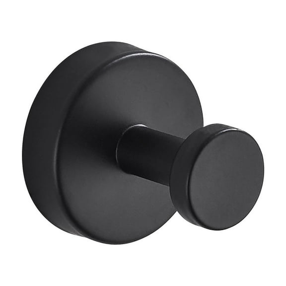 SATRINO Suction Cup Hooks for Shower, Bathroom, Kitchen, Glass Door, Mirror, Tile – Loofah, Towel, Coat, Bath Robe Hook Holder for Hanging up to 15 lbs – Waterproof & Rustproof, Matte Black