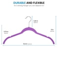 thumbnail image 2 of Premium Velvet Shirt Hangers (50 Pack) Non Slip Clothes Hangers, Ultra Slim Hangers Gain 50% Closet Space, 360° Swivel Hook, Clothes Hangers for Tops, Dress Shirts, Blouses, Strappy Dresses, Delicates, 2 of 8