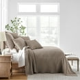 thumbnail image 2 of Levtex Home - Mills Waffle - Full Bedspread Set - Cocoa Cotton Waffle - Quilt Size (96x110in.), Sham Size (26 x 20in.), 2 of 6